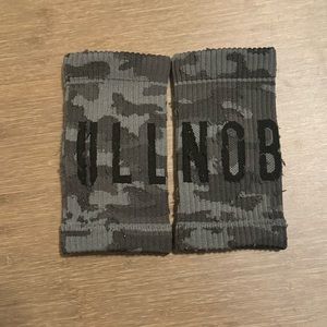 NoBull 6in Wrist Bands (black and gray camo)